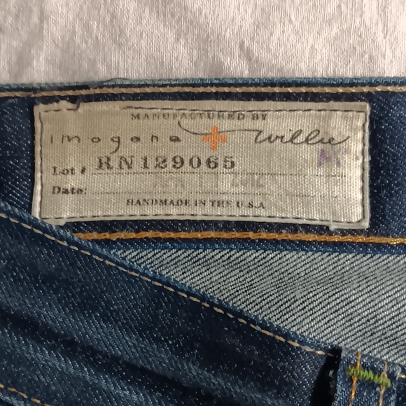 Imogene + Willie Selvage Denim Jeans Button Fly Slim Straight Fit Made In USA 26 - Picture 3 of 14